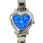 Simple blue Heart Italian Charm Watch
