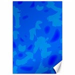 Simple blue Canvas 12  x 18  