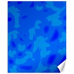 Simple blue Canvas 16  x 20  