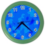 Simple blue Color Wall Clocks