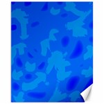 Simple blue Canvas 11  x 14  