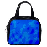Simple blue Classic Handbags (One Side)