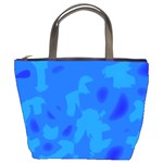 Simple blue Bucket Bags