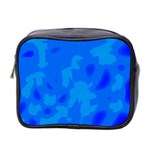 Simple blue Mini Toiletries Bag 2-Side
