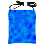 Simple blue Shoulder Sling Bags