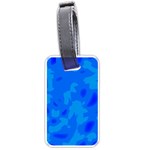 Simple blue Luggage Tags (One Side) 