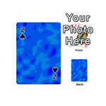 Simple blue Playing Cards 54 (Mini) 