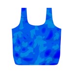 Simple blue Full Print Recycle Bags (M) 