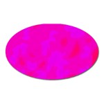 Simple pink Oval Magnet