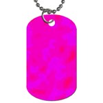 Simple pink Dog Tag (One Side)