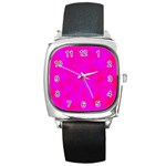 Simple pink Square Metal Watch