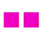 Simple pink Cufflinks (Square)