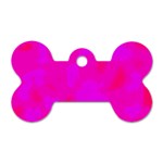 Simple pink Dog Tag Bone (Two Sides)