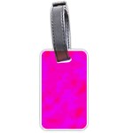 Simple pink Luggage Tags (One Side) 