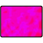 Simple pink Double Sided Fleece Blanket (Large) 