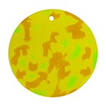 Simple yellow Ornament (Round) 