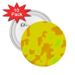 Simple yellow 2.25  Buttons (10 pack) 