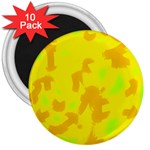 Simple yellow 3  Magnets (10 pack) 