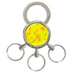 Simple yellow 3-Ring Key Chains