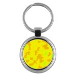 Simple yellow Key Chains (Round) 