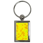 Simple yellow Key Chains (Rectangle) 