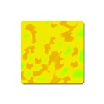 Simple yellow Square Magnet