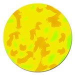 Simple yellow Magnet 5  (Round)