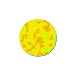 Simple yellow Golf Ball Marker