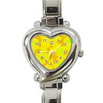 Simple yellow Heart Italian Charm Watch
