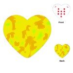 Simple yellow Playing Cards (Heart) 