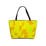 Simple yellow Shoulder Handbags