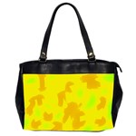 Simple yellow Office Handbags (2 Sides) 