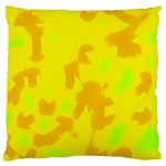 Simple yellow Large Cushion Case (Two Sides)