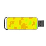 Simple yellow Portable USB Flash (One Side)