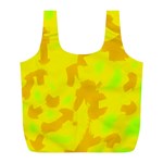 Simple yellow Full Print Recycle Bags (L) 