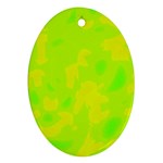 Simple yellow and green Ornament (Oval) 