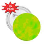 Simple yellow and green 2.25  Buttons (10 pack) 