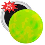 Simple yellow and green 3  Magnets (100 pack)