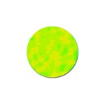 Simple yellow and green Golf Ball Marker