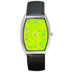 Simple yellow and green Barrel Style Metal Watch
