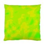Simple yellow and green Standard Cushion Case (Two Sides)