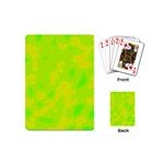 Simple yellow and green Playing Cards (Mini) 
