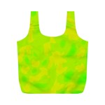 Simple yellow and green Full Print Recycle Bags (M) 
