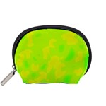 Simple yellow and green Accessory Pouches (Small) 