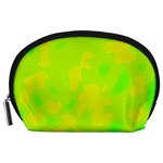 Simple yellow and green Accessory Pouches (Large) 