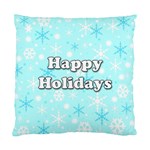 Happy holidays blue pattern Standard Cushion Case (Two Sides)