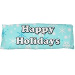Happy holidays blue pattern Body Pillow Case (Dakimakura)