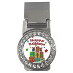 Happy Holidays - gifts and stars Money Clips (CZ) 