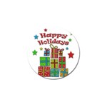 Happy Holidays - gifts and stars Golf Ball Marker (4 pack)