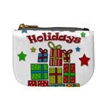 Happy Holidays - gifts and stars Mini Coin Purses